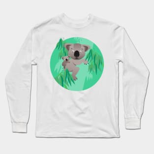 Animals in the nursery - koalas in the jungle Long Sleeve T-Shirt